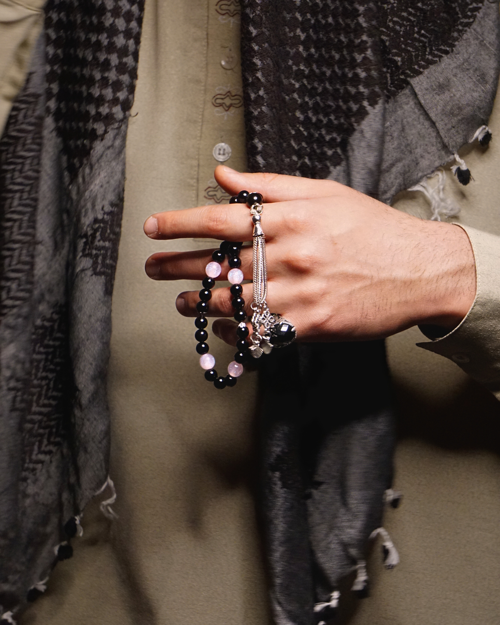 Layali Tasbih | Pink & Black